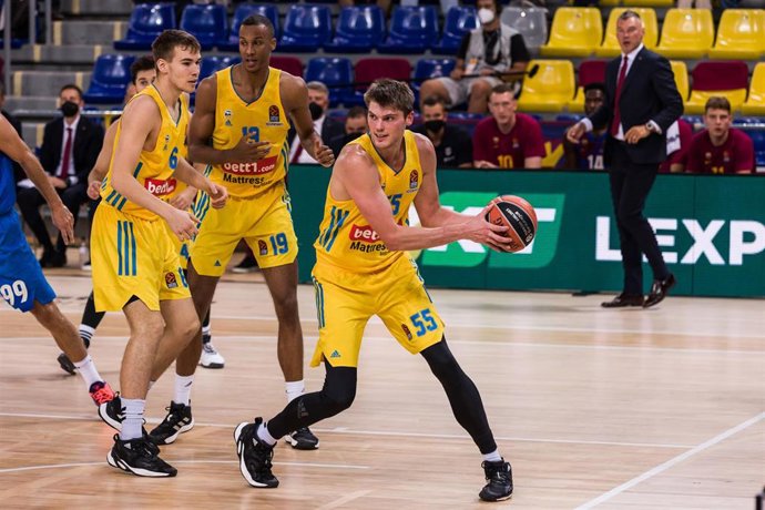 Archivo - Ben Lammers durante un partido con el Alba Berlín