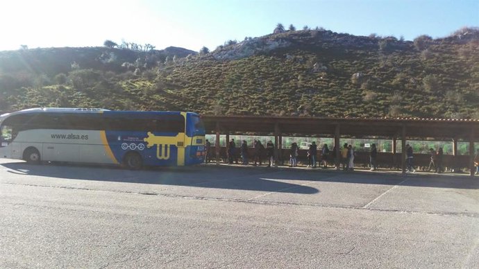 Archivo - Imagen de archivo del Plan de acceso a los Lagos de Covadonga.