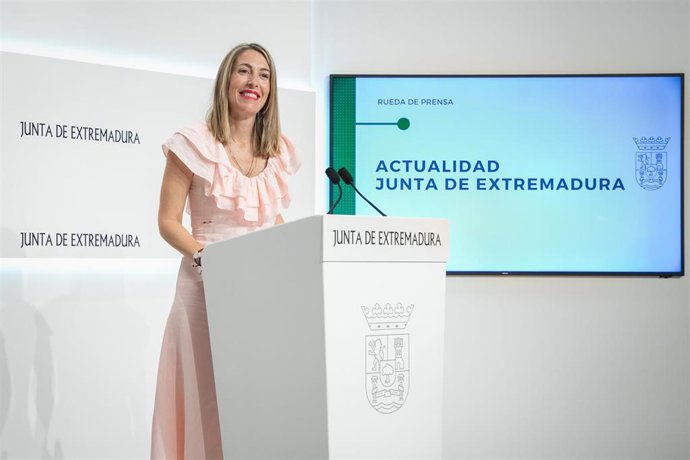 La presidenta de la Junta de Extremadura, María Guardiola, en una imagen de archivo