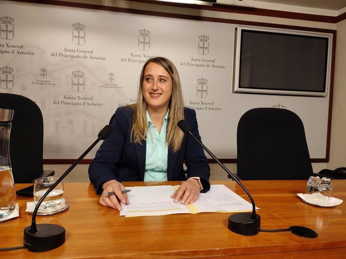 Archivo - La diputada del PP en la Junta General Cristina Vega.