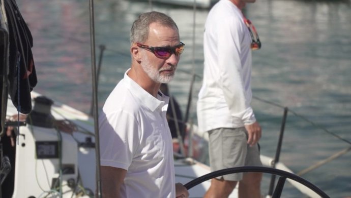 El Rey Felipe VI sale a navegar en el tercer día de regatas de la 41 edición de la Copa del Rey MAPFRE