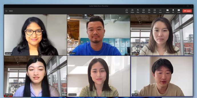Interfaz de Microsoft Teams