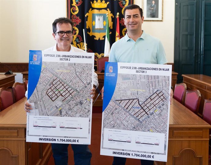 La Diputación y el Ayuntamiento de Níjar adjudican obras para renovar 28 calles de Campohermoso.