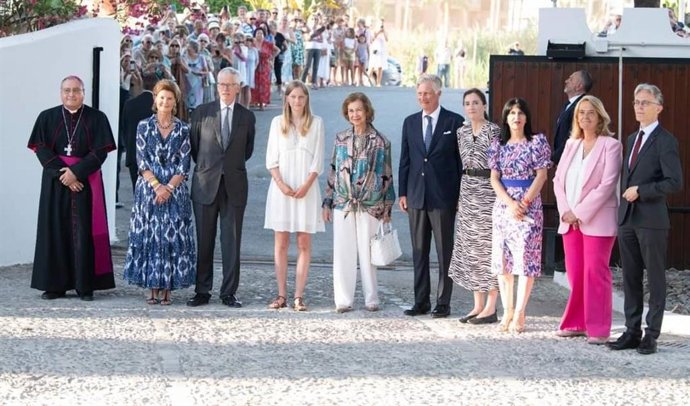 La Reina Sofía y Felipe de Bélgica, en Villa Astrida, el pasado lunes