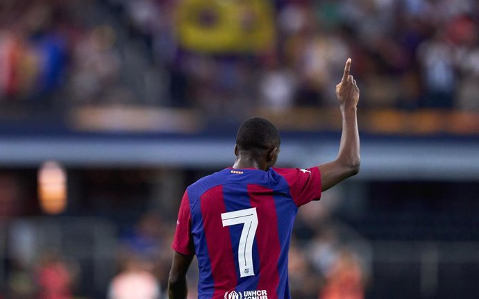 El jugador Ousmane Dembélé en el partido entre Bara y Real Madrid de la gira de pretemporada en Estados Unidos