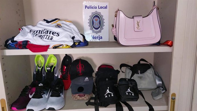 Artículos falsificados incautados