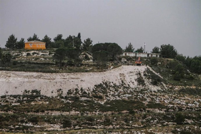 Archivo - Una vista general del asentamiento de Homesh, en Cisjordania