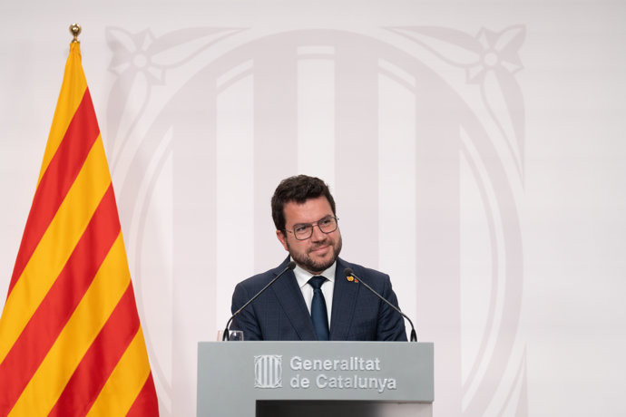 El president de la Generalitat, Pere Aragons