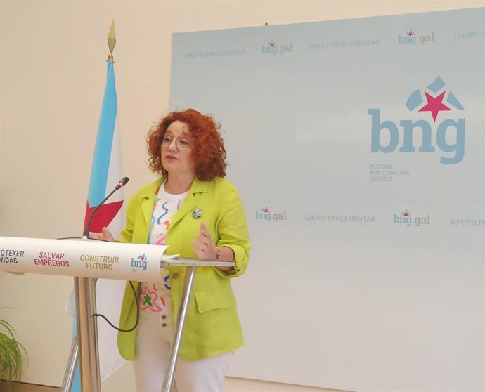 A deputada do BNG Montse Prado