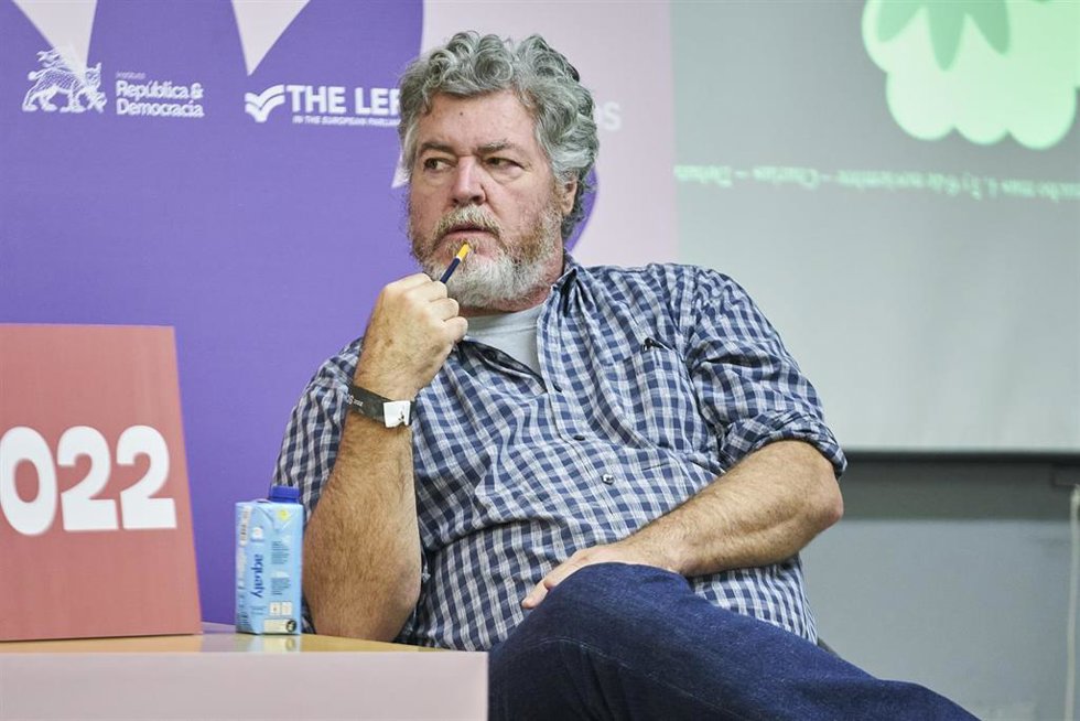 Archivo - El diputado de Unidas Podemos y coordinador de Alianza Verde, Juantxo López de Uralde, durante la celebración de la 'Uni de otoño' en la Facultad de Ciencias Políticas de la Universidad Complutense de Madrid, a 5 de noviembre de 2022, en Madri