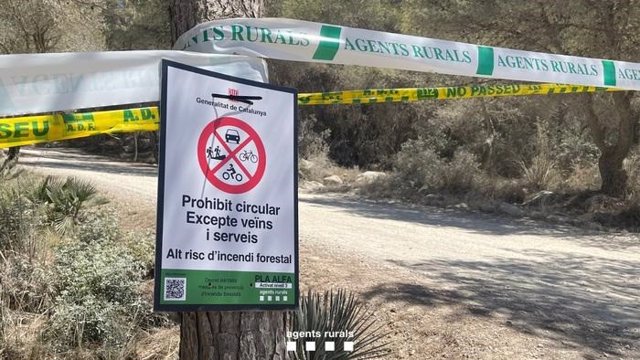 Parc natural tancat per risc d'incendi forestal