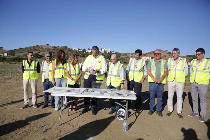 Colocación de la primera piedra del gran parque de Mijas
