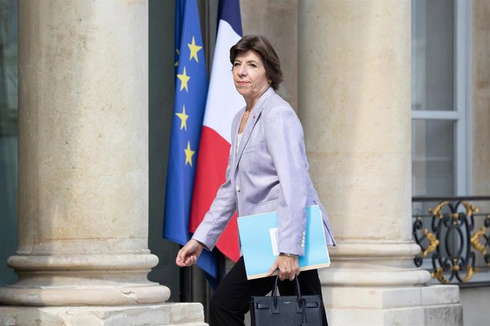 La ministra de Exteriores francesa, Catherine Colonna 