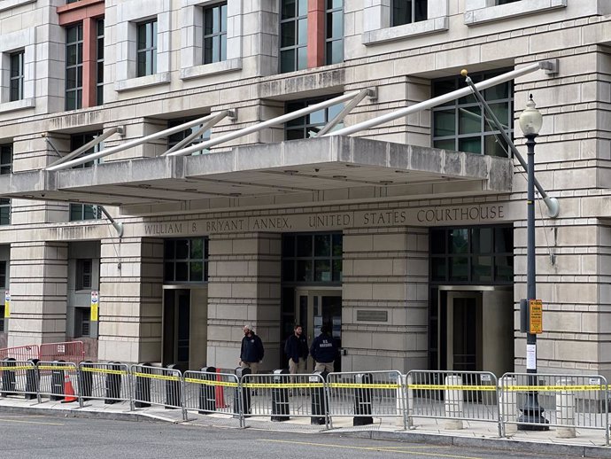03 August 2023, US, Washington: A general view of E. Barrett Prettyman United States Courthouse where the former US President Donald Trump is set to be arraigned after being indicted by special counsel Jack Smith over alleged efforts to overturn the 202