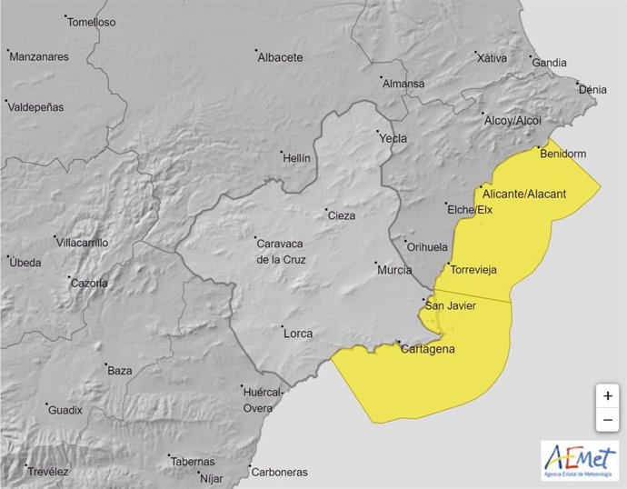 Nivel riesgo Región Murcia
