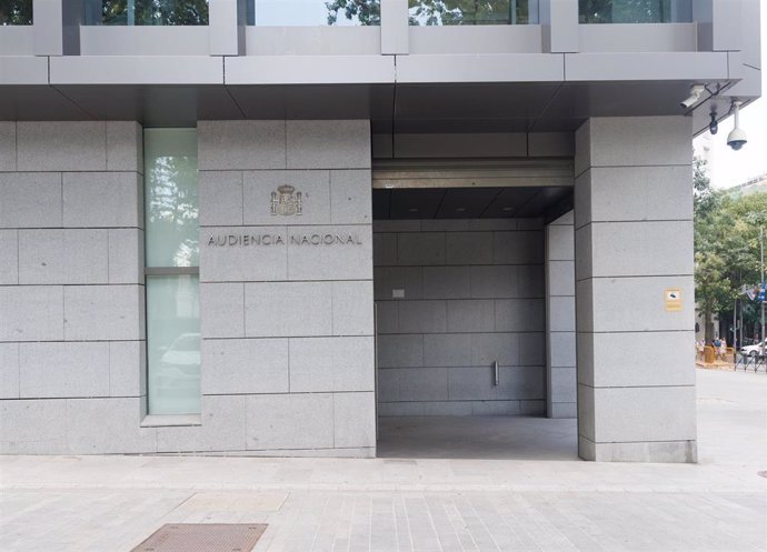 Entrada de la Audiencia Nacional, a 7 de julio de 2023, en Madrid (España). 