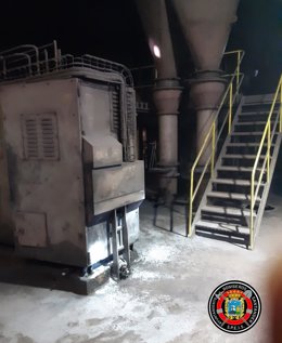 Incendio en el horno de Ferroatlántica.