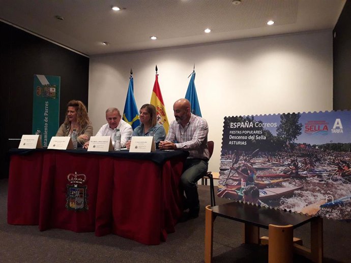 Presentación del sello conmemorativo del Descenso Internacional del Sella