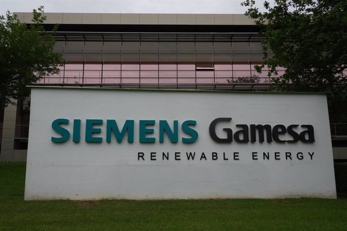 Archivo - Fachada de un edificio de Siemens Gamesa