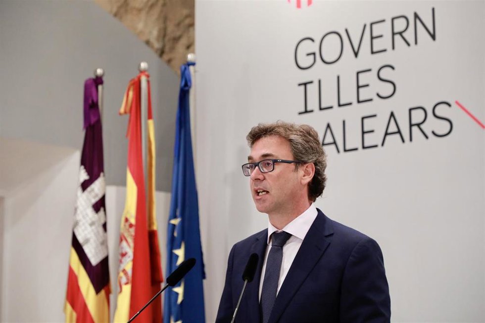 El portavoz del Govern, Antoni Costa, en rueda de prensa después del Consell de Govern