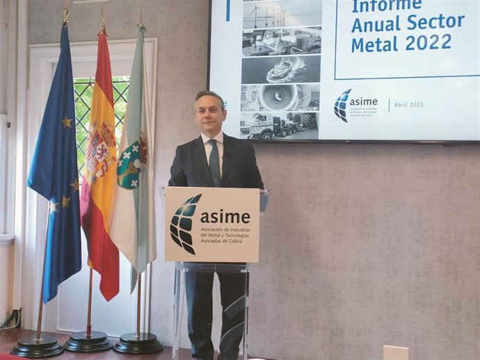 Archivo - Enrique Mallón, secretario general de la Asociación de Industrias del Metal y Tecnologías Afines (Asime) de Galicia.