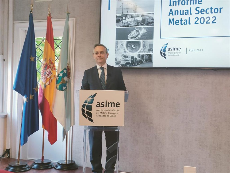 Archivo - Enrique Mallón, secretario general de la Asociación de Industrias del Metal y Tecnologías Afines (Asime) de Galicia.