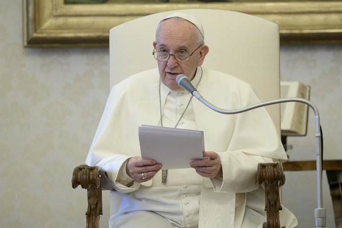 Archivo - Arxivo - El Papa durant una Missa de Santa Marta