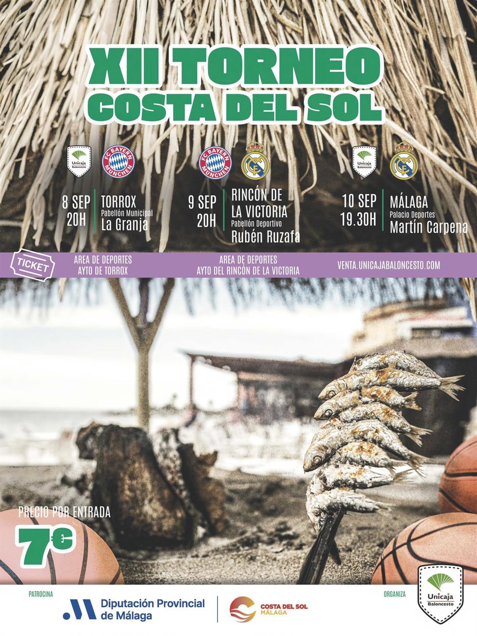 Cartel del XII Torneo Costa del Sol de Baloncesto