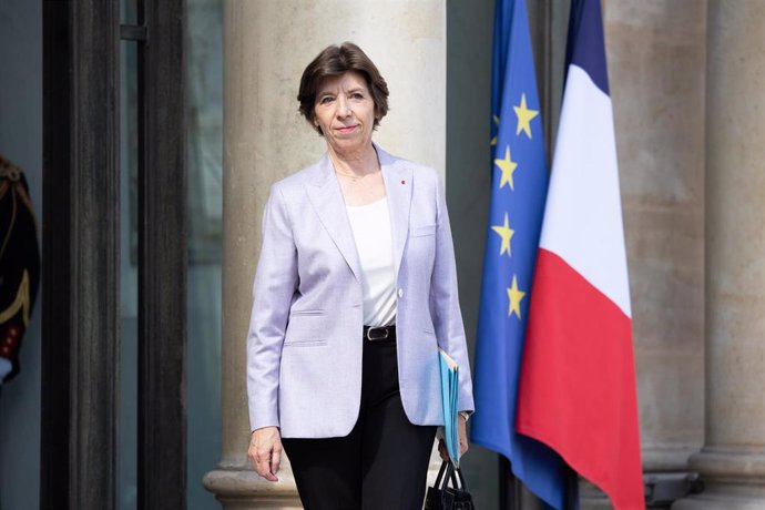 La ministra de Exteriores de Francia, Catherine Colonna 