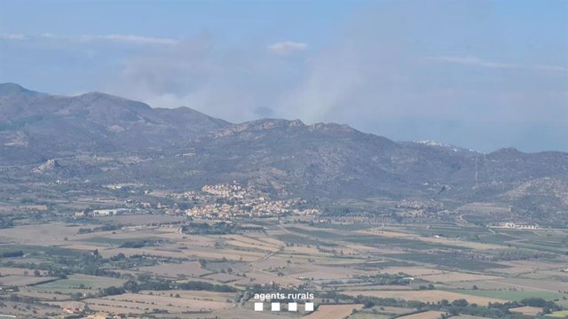 El incendio de Portbou (Girona)