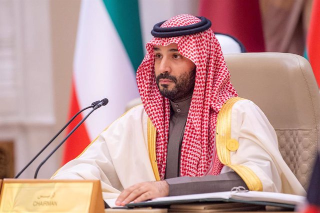 Archivo - 09 December 2022, Saudi Arabia, Riyadh: Saudi Crown Prince and Prime Minister Mohammed bin Salman chairs the first China-Arab summit in Riyadh. Photo: -/Saudi Press Agency/dpa