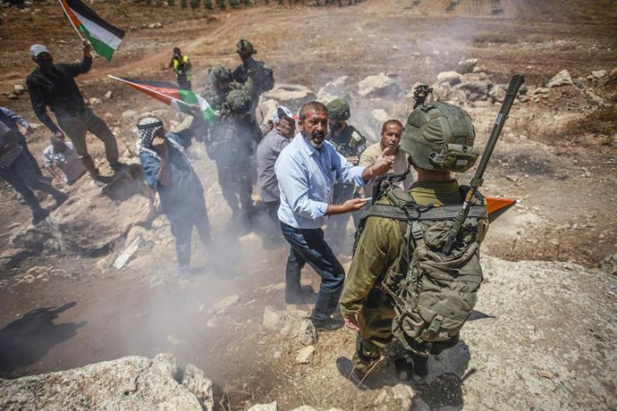 Archivo - enfrentamientos entre palestinos y el ejército de Israel en Cisjordania