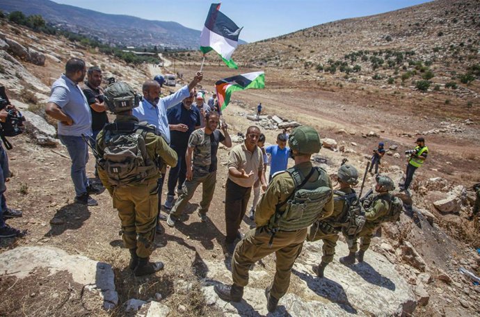 Archivo - Manifestación en contra de los asentamientos de colonos en Cisjordania