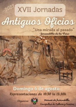 Cartel de las jornadas de antiguos oficios.