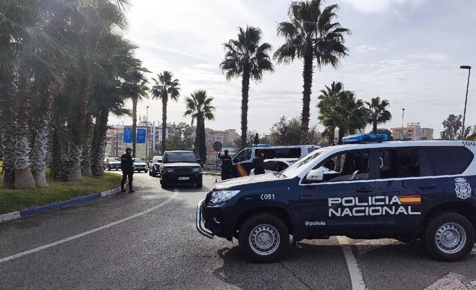 Imagen de archivo de un control de la Policía Nacional