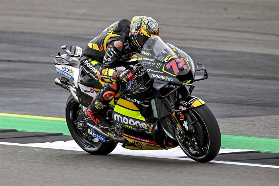 Marco Bezzecchi, durante un Gran Premio.