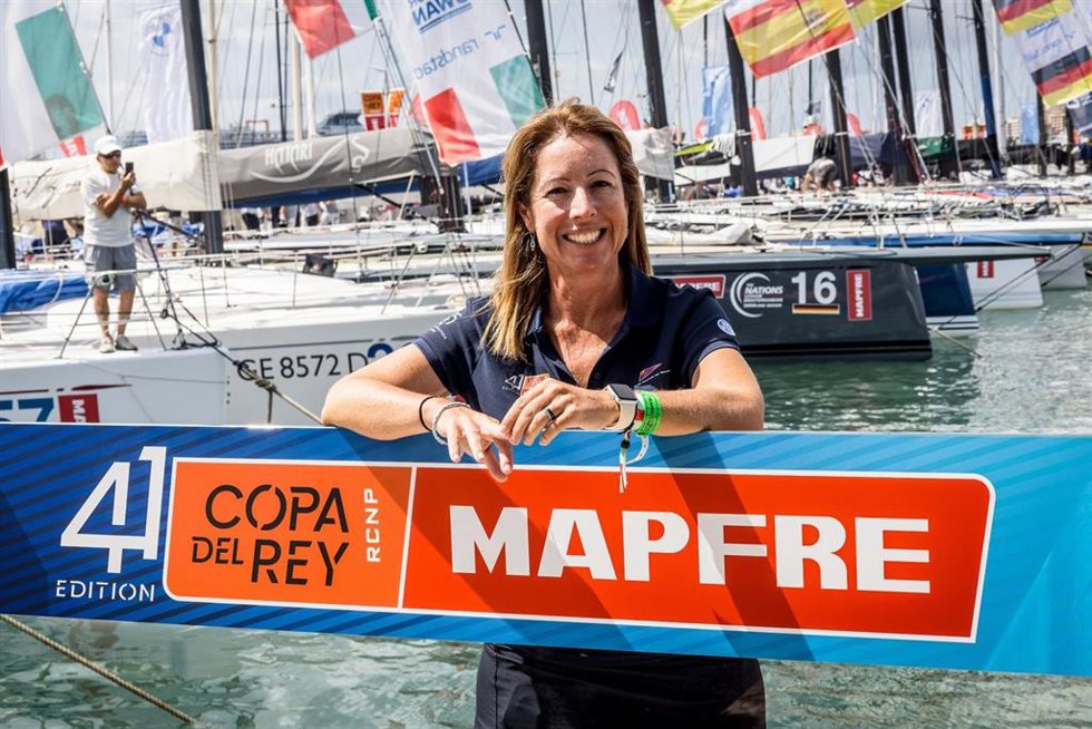 María Torrijo durante la Copa del Rey MAPFRE de vela