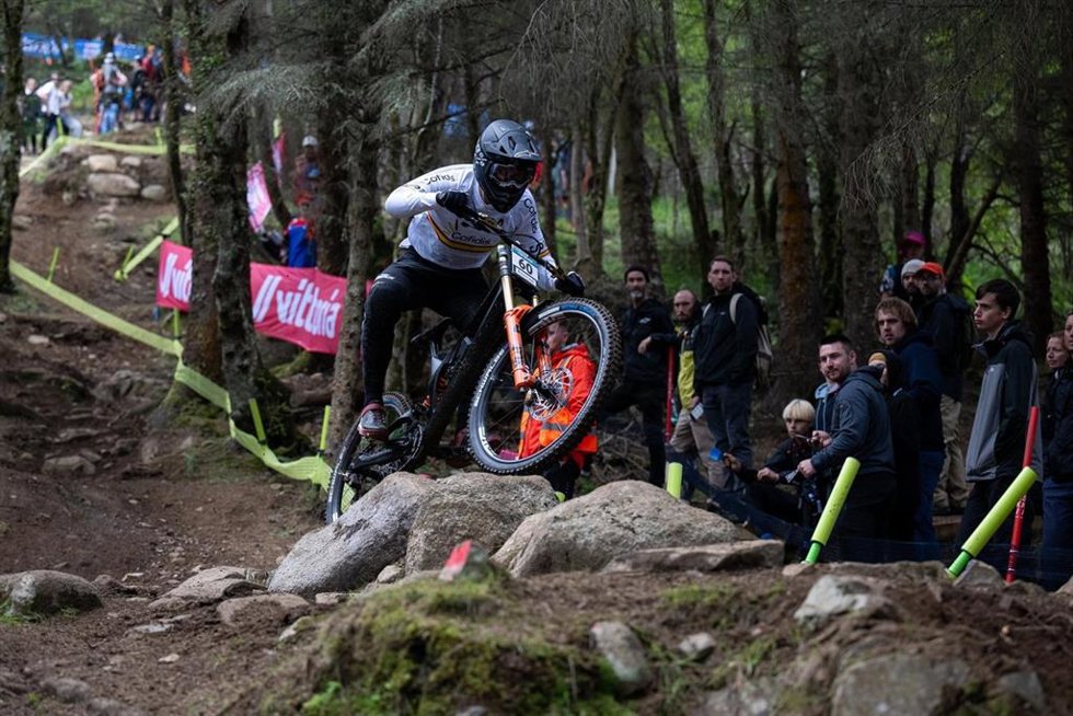 Ángel Suárez, en plena competición.