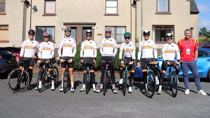 Selección española de ciclismo en Glasgow