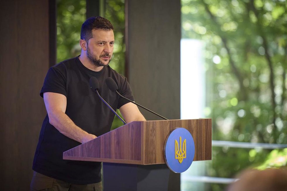 El presiente de Ucrania, Volodimir Zelenski. 