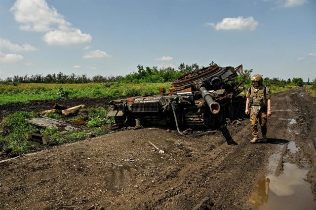 Soldado ucraniano en Zaporiyia (archivo).