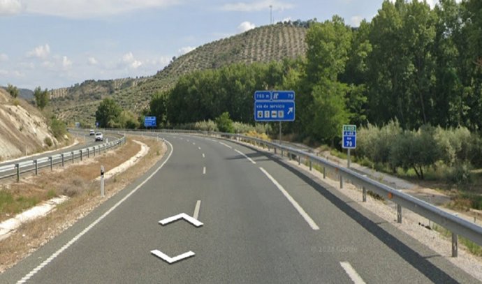 Carretera A-44, en la provincia de Granada.