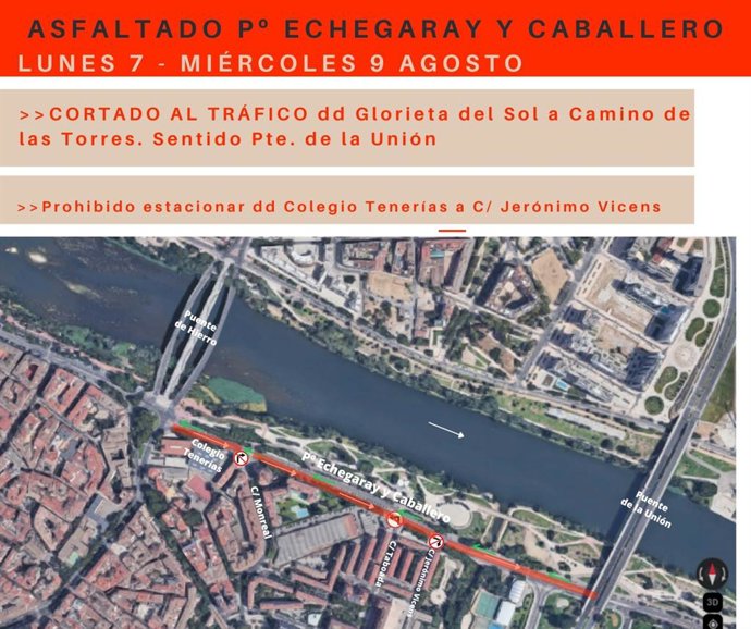 Obras en Echegaray y Caballero.