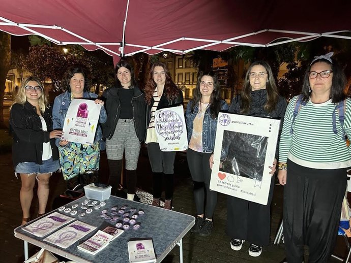 Punto lila en Avilés