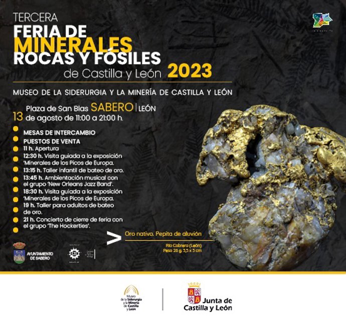 III edición de la Feria y mesa de intercambio de minerales, rocas y fósiles de Castilla y León.