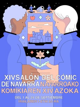 Cartel anunciador del XIV Salón del Cómic de Navarra