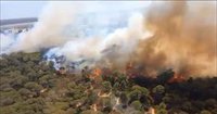 Cortada por el incendio la carretera que une Puerto Real con el Puerto de Santa María y desvíos en la AP-4