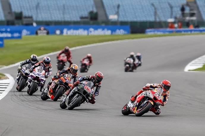 Marc Márquez en el GP de Gran Bretaña