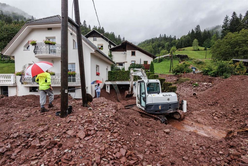 Imagen de archivo de inundaciones en Eslovenia 