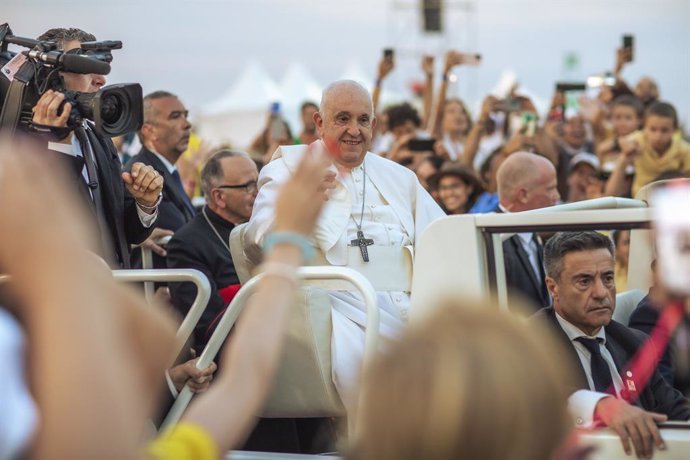 El Papa Francisco durant la JMJ de Lisboa 2023.